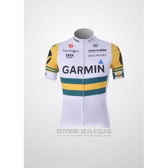 2011 Fahrradbekleidung Garmin Champion Australien Trikot Kurzarm und Tragerhose